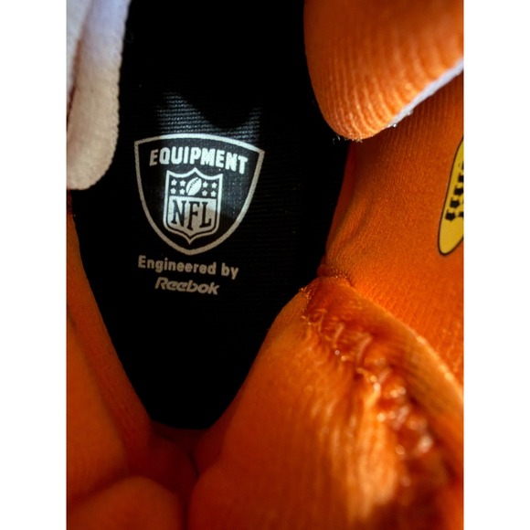 2000s Reebok NFL Equipment RB 804 KTS Football Cleats Mens 13 White Orange Mid main image 16